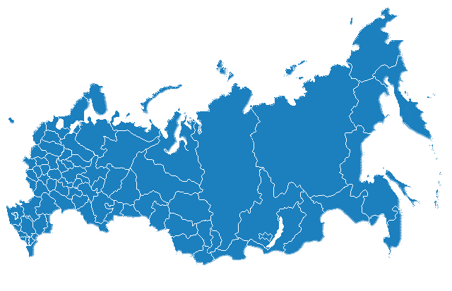 Карта России с регионами